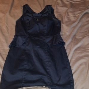 Peplum black dress 🎶